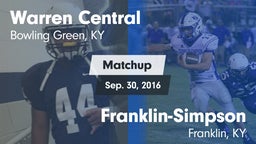 Matchup: Warren Central vs. Franklin-Simpson  2016