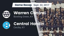 Recap: Warren Central  vs. Central Hardin  2017
