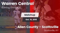 Matchup: Warren Central vs. Allen County - Scottsville  2018