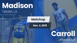 Matchup: Madison vs. Carroll  2018