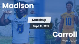Matchup: Madison vs. Carroll  2019