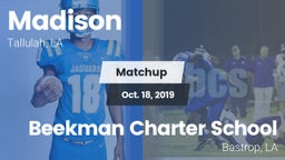 Matchup: Madison vs. Beekman Charter School 2019