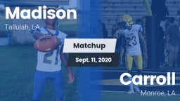 Matchup: Madison vs. Carroll  2020
