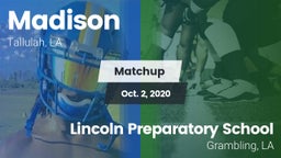 Matchup: Madison vs. Lincoln Preparatory School 2020