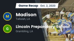 Recap: Madison  vs. Lincoln Preparatory School 2020