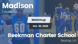 Matchup: Madison vs. Beekman Charter School 2020