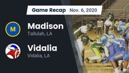 Recap: Madison  vs. Vidalia  2020