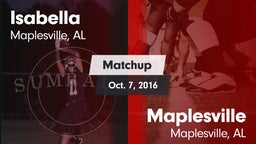 Matchup: Isabella vs. Maplesville  2016
