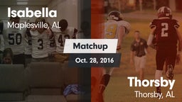 Matchup: Isabella vs. Thorsby  2016