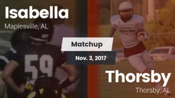 Matchup: Isabella vs. Thorsby  2017