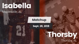 Matchup: Isabella vs. Thorsby  2018