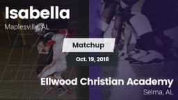 Matchup: Isabella vs. Ellwood Christian Academy  2018