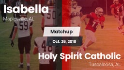 Matchup: Isabella vs. Holy Spirit Catholic  2018