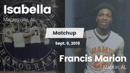 Matchup: Isabella vs. Francis Marion 2019
