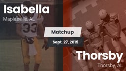 Matchup: Isabella vs. Thorsby  2019