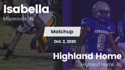 Matchup: Isabella vs. Highland Home  2020