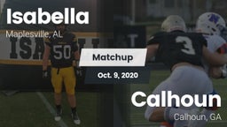 Matchup: Isabella vs. Calhoun  2020