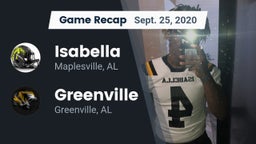 Recap: Isabella  vs. Greenville  2020
