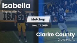 Matchup: Isabella vs. Clarke County  2020