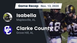 Recap: Isabella  vs. Clarke County  2020