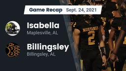 Recap: Isabella  vs. Billingsley  2021