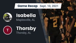 Recap: Isabella  vs. Thorsby  2021