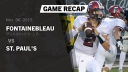 Recap: Fontainebleau  vs. St. Paul's 2015