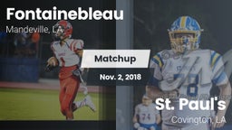 Matchup: Fontainebleau vs. St. Paul's  2018