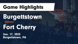 Burgettstown  vs Fort Cherry  Game Highlights - Jan. 17, 2023