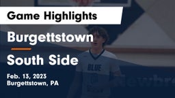 Burgettstown  vs South Side  Game Highlights - Feb. 13, 2023