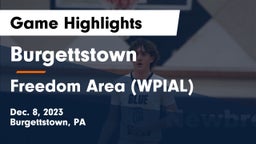 Burgettstown  vs Freedom Area  (WPIAL) Game Highlights - Dec. 8, 2023