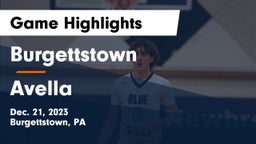 Burgettstown  vs Avella  Game Highlights - Dec. 21, 2023