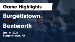 Burgettstown  vs Bentworth  Game Highlights - Jan. 9, 2024