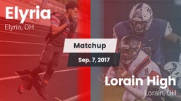Matchup: Elyria vs. Lorain High 2017