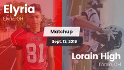 Matchup: Elyria vs. Lorain High 2019