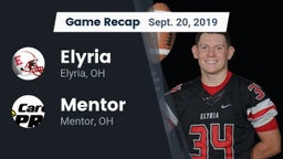Recap: Elyria  vs. Mentor  2019