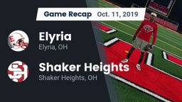 Recap: Elyria  vs. Shaker Heights  2019