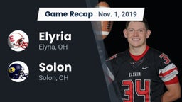 Recap: Elyria  vs. Solon  2019
