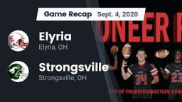 Recap: Elyria  vs. Strongsville  2020