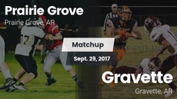 Matchup: Prairie Grove vs. Gravette  2017