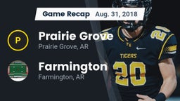 Recap: Prairie Grove  vs. Farmington  2018