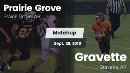 Matchup: Prairie Grove vs. Gravette  2018