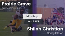 Matchup: Prairie Grove vs. Shiloh Christian  2018
