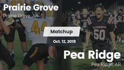 Matchup: Prairie Grove vs. Pea Ridge  2018