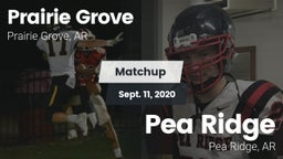 Matchup: Prairie Grove vs. Pea Ridge  2020
