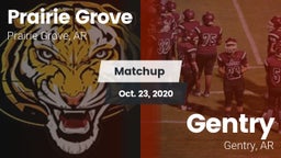 Matchup: Prairie Grove vs. Gentry  2020