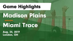 Madison Plains  vs Miami Trace  Game Highlights - Aug. 24, 2019