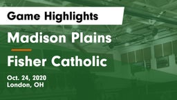 Madison Plains  vs Fisher Catholic Game Highlights - Oct. 24, 2020