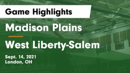 Madison Plains  vs West Liberty-Salem  Game Highlights - Sept. 14, 2021