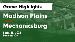 Madison Plains  vs Mechanicsburg Game Highlights - Sept. 28, 2021